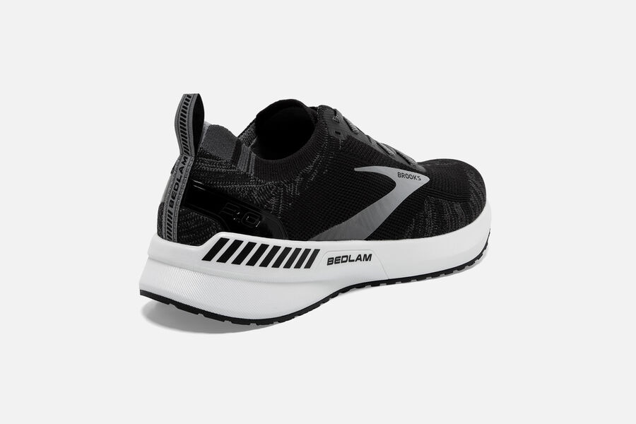 Brooks Bedlam 3 Road Running Shoes Womens Black/White 571298-OCE